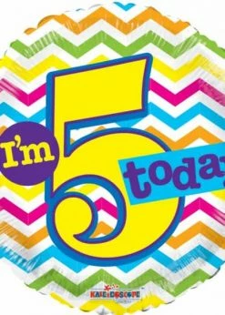 Funny Balloonsusa Foil Balloons I'm 5 Today 19912-18