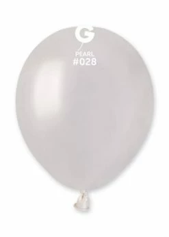 Funny Balloons Usa AM50: #028 Pearl 052817 Metallic Color 5 In