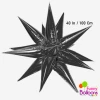 Funny Balloonsusa Exploding Star Balloon Black 012586 - 40 In Foil Balloons