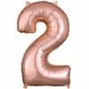 Funny Balloonsusa Foil Balloons 2 Rose Gold 3621201 - 34 In