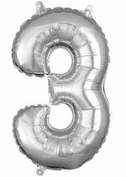 Funny Balloonsusa 3 Silver 3308001 - 14 In