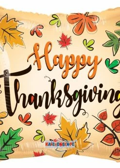 Funny Balloonsusa Foil Balloons Happy Thanksgiving 88154-18