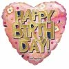 Funny Balloonsusa Foil Balloons Happy Birthday Heart 15445-18