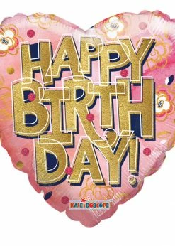 Funny Balloonsusa Foil Balloons Happy Birthday Heart 15445-18