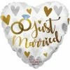 Funny Balloonsusa Foil Balloons Just Married Heart 15870 - 18