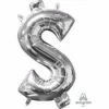 Funny Balloonsusa $ Symbol Silver 3523901 - 34 In