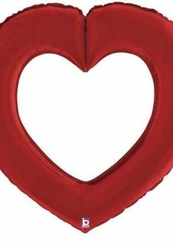 Funny Balloons Usa Linking Heart Satin Red 25084