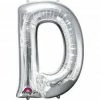 Funny Balloonsusa Silver D Giant Letter 3295201 - 34 In