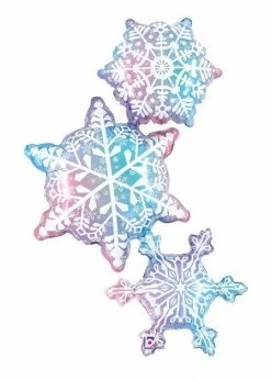 Funny Balloonsusa Snowflakes Trio 25145 Foil Balloons