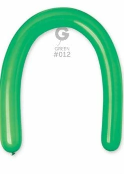 Funny Balloons Usa D6: #012 Green 361209 Standard Color 3/50 In Latex Balloons
