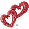 Funny Balloonsusa Interlocking Red Hearts 3191201