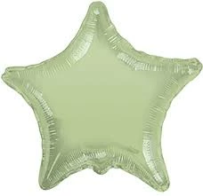 Funny Balloons Usa Olive Green Star 17898-18