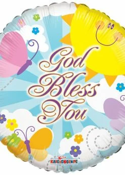 Funny Balloonsusa God Bless You 19536-18 Foil Balloons
