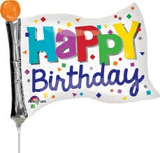 Funny Balloonsusa Foil Balloons Mini Happy Birthday Flag 34585