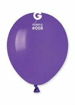 Funny Balloons Usa A50: #008 Purple 050813 Standard Color 5 In