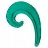 Funny Balloonsusa Turquoise Green Kurly Wave 15006-DCF