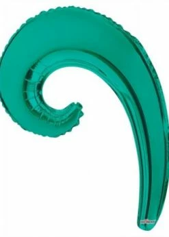 Funny Balloonsusa Turquoise Green Kurly Wave 15006-DCF