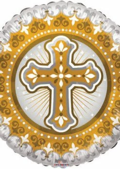Funny Balloonsusa Cross Gold 16087 - 18