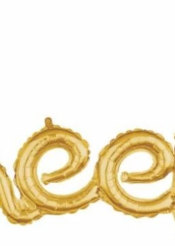 Funny Balloonsusa Script Phrase Cheers Gold 3688101