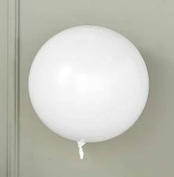 Funny Balloonsusa Mini Ball White R-2429 Foil Balloons