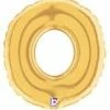 Funny Balloons Usa Foil Balloons Gold O Letter 14915G - 7 In