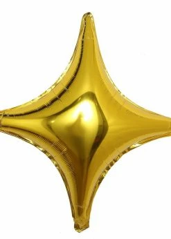Funny Balloons Usa Mini 4 Point Gold Star 888887