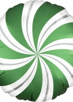 Funny Balloons Usa Foil Balloons Satin Emerald Candy Swirls 4027601