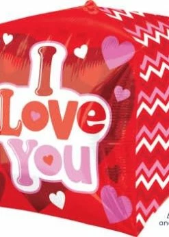 Funny Balloonsusa Love, Hugs & Kisses Cubez 29859 - 16"