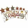 Funny Balloonsusa Happy Birthday Glitter 4181001 Foil Balloons
