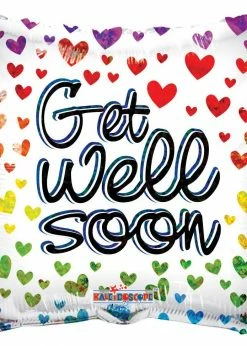 Funny Balloonsusa Get Well Soon 16173-18 Foil Balloons