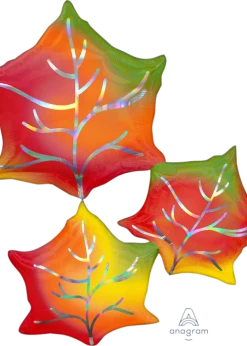 Funny Balloonsusa Foil Balloons Iridescent Leaf Cluster 4005401