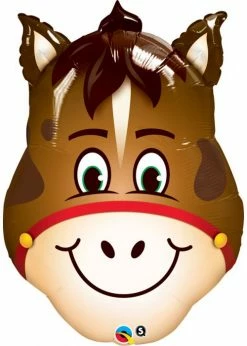 Funny Balloons Usa Hillarious Horse Head 16210 Foil Balloons
