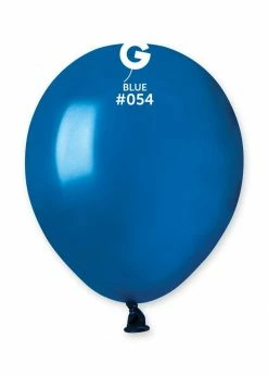 Funny Balloons Usa AM50: #054 Metal Blue 055412 Metallic Color 5 In