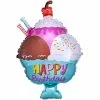 Funny Balloonsusa Foil Balloons Mini Happy Birthday Ice Cream 000441