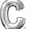 Funny Balloonsusa Silver C Giant Letter 3295001 - 34 In
