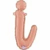 Funny Balloons Usa Rose Gold I Script Letter 07092