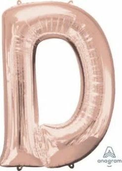 Funny Balloons Usa Rose Gold D Giant Letter 3656701 - 34 In