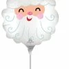 Funny Balloons Usa Mini Smiley Santa Head 43352 Foil Balloons