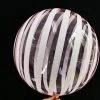 Funny Balloons Usa White Stripes On Pink Bubble Balloon 23820 - 18 In 2 Funny Balloons Usa White Stripes On Pink Bubble Balloon 23820 - 18 In