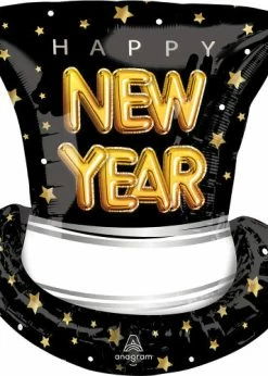 Funny Balloons Usa Foil Balloons Pop Clink Cheers Top Hat HNY 4378801