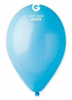Funny Balloons Usa Latex Balloons G110: #009 Light Blue 110906 Standard Color 12 In