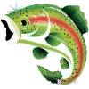 Funny Balloonsusa Rainbow Trout Fish Holographic 856553