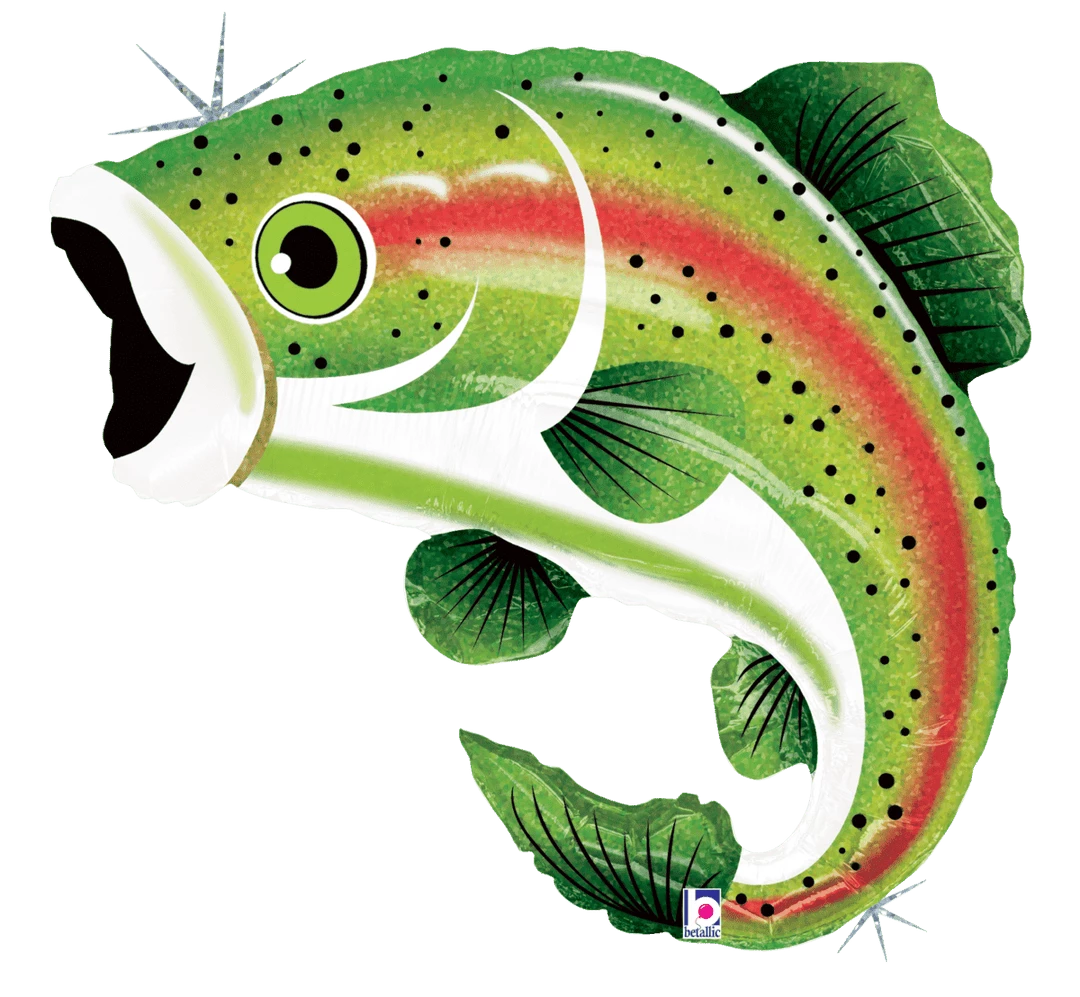 Funny Balloonsusa Rainbow Trout Fish Holographic 856553 3 Funny Balloonsusa Rainbow Trout Fish Holographic 856553