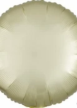 Funny Balloonsusa Foil Balloons Satin Luxe Pastel Yellow Round 39901