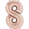 Funny Balloonsusa Foil Balloons 8 Rose Gold 3749301 - 14 In