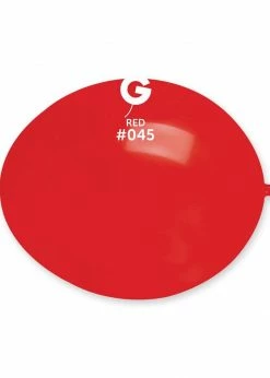 Funny Balloons Usa GL6: #045 Red 064513 - 6 In Latex Balloons