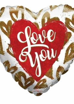 Funny Balloonsusa Foil Balloons I Love You Golden 16233-18