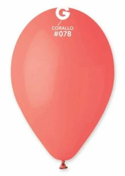 Funny Balloons Usa G110: #078 Corallo 117806 Standard Color 12 In