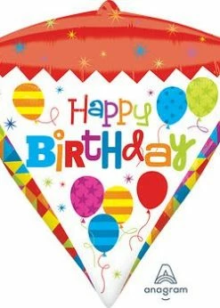 Funny Balloonsusa Foil Balloons Geometric Birthday Diamond 28374