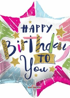 Funny Balloonsusa Happy B-day To You Burst 15485-18 Foil Balloons